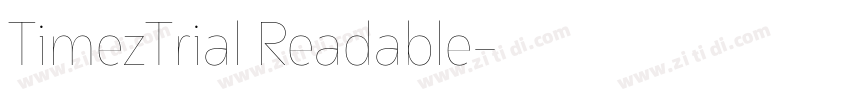 TimezTrial Readable字体转换 TimezTrial Readable字体转换